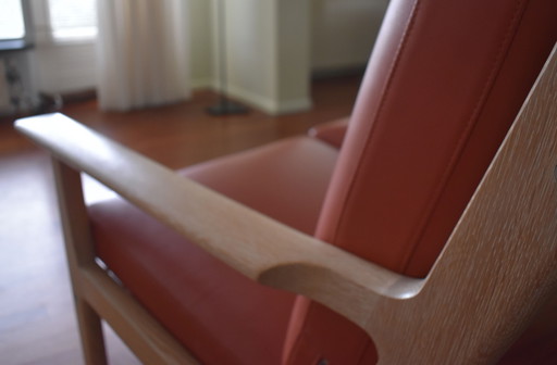 Hans Wegner GE 265 - 2-Zitsbank; Eiken & Leer