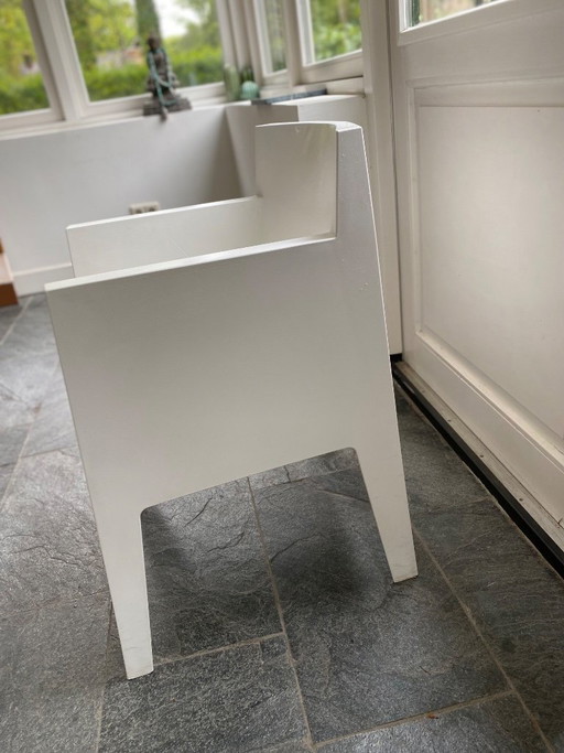 8 sillas blancas de Philippe Starck Driade Toy