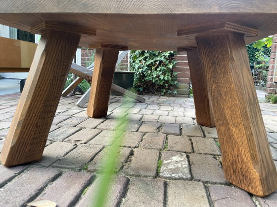 Midcentury Brutalismus Couchtisch – Couchtische, Holz (photo 7 of 9)