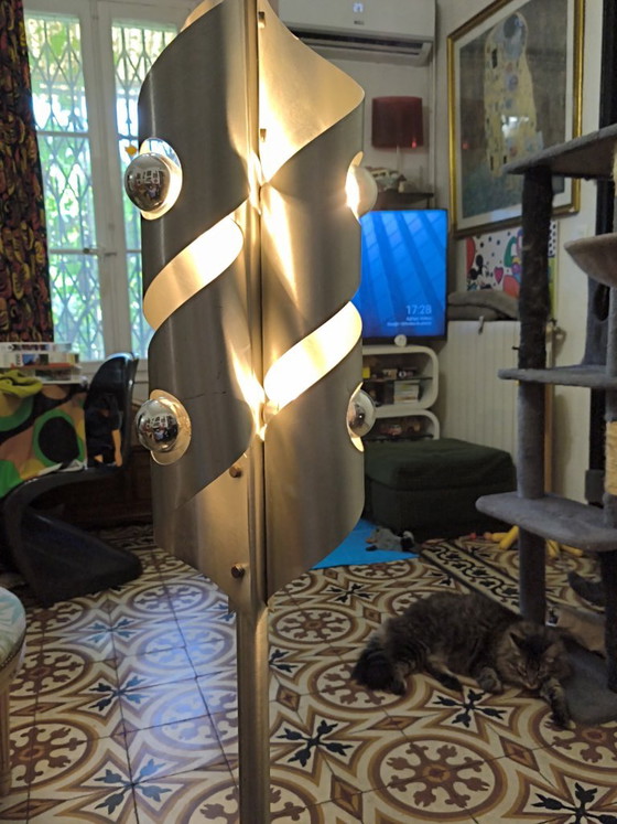 Vloerlamp in ruimtetijdperk – Vloerlampen, Aluminium (photo 16 of 16)