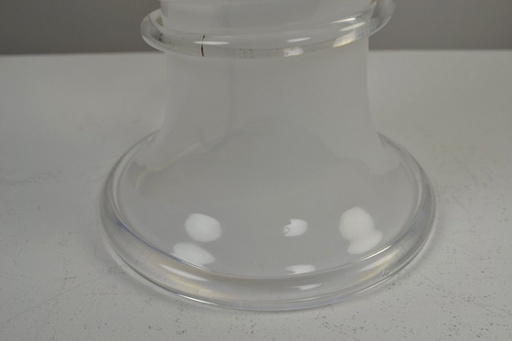 Image 1 of Grande lampada da tavolo in vetro di Hannelore Dreutler/Studio Åhus per Ateljé Lyktan, firmata e datata 1981