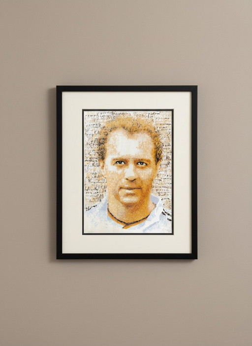 Britz, Chris - Kaiser (Franz Beckenbauer) - Handsigned - Offset lithograph