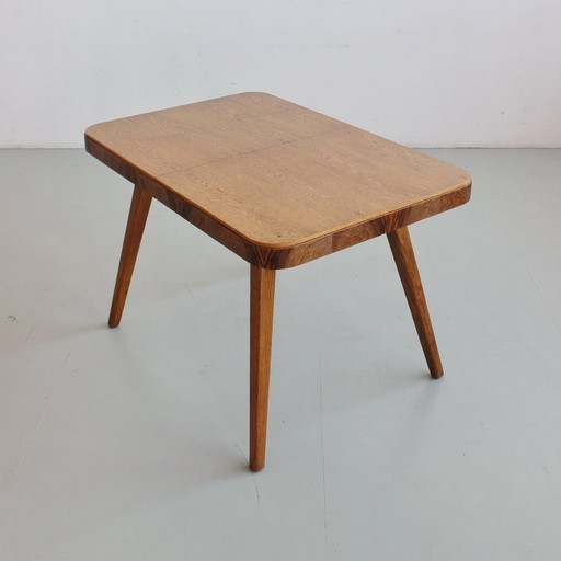 Extendable Dining Table, Mid-Century Modern, Czechoslovakia, Vintage 1960s 1970s, Completely Restored