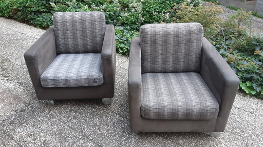 2 poltrone vintage Machalke – 1 perfetta, 1 riparabile