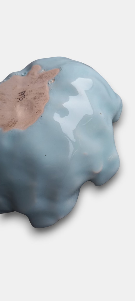 Image 1 of Vintage (1950-1970) decoratief keramische schaal uit de mid-century periode (ca. 1950–1970).