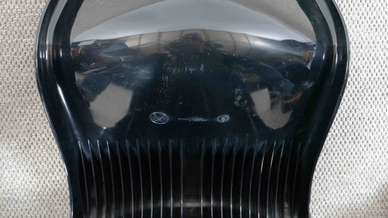 Image 1 of SET VAN 4 PANTON STOELEN IN ZWART, ONTWORPEN DOOR VERNER PANTON VOOR HERMAN MILLER, 1971