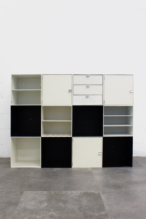 Vintage modular Palaset Palanox storage cabinet from Treston Oy