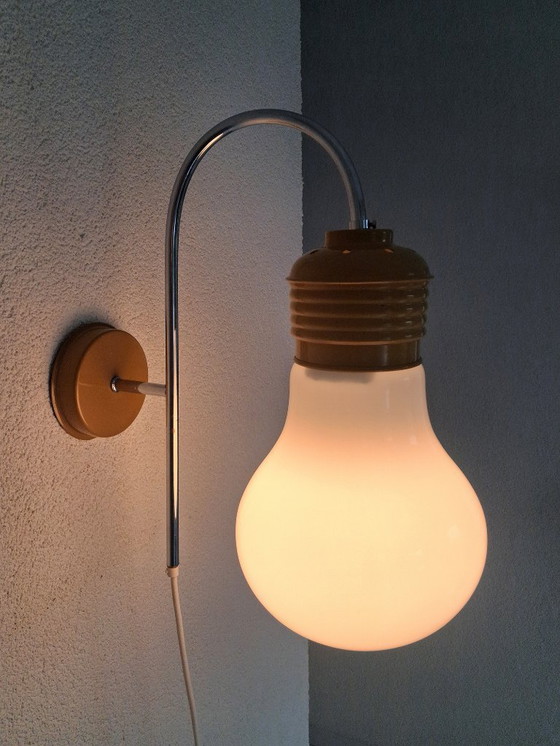 Image 1 of wall lamp Lightbulb 1970s