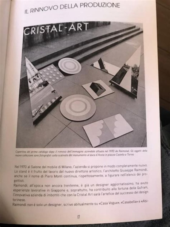 Coffee table Giuseppe Raimondi / A.Ba.Co. / Cristal Art, 1975. – Glass (photo 5 of 5)
