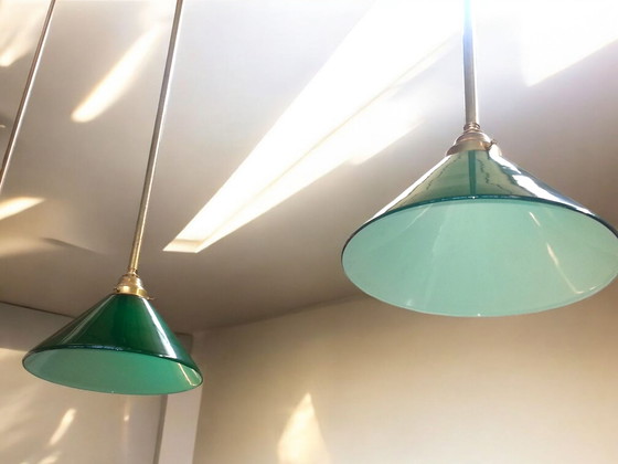 Image 1 of Hängeleuchten 3 Stück 50-70er Jahre