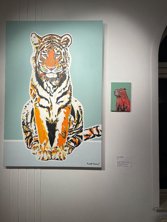 Image 1 of Porträt eines Wasserschweins