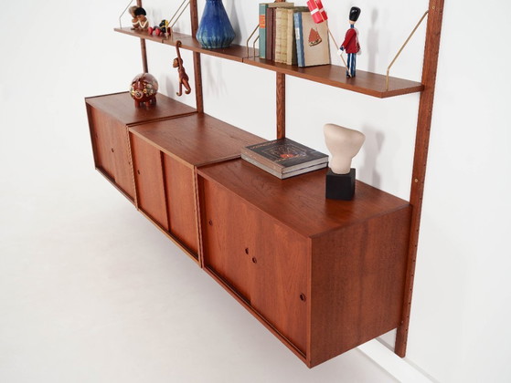 Image 1 of Teak modular bookcase PS System, Danish design, 1960s, manufactured by Randers Møbelfabrik