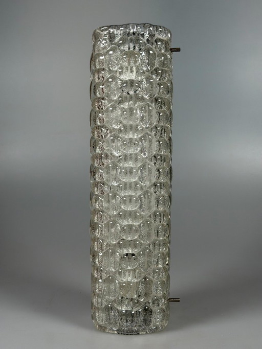 60er 70er Jahre Wandleuchte Wandlampe Wall Sconce Eis Glas Space Age Design