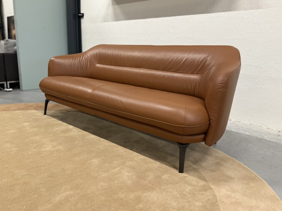 Image 1 of Leolux Lindo Sofa 3 Seater Ceras Auburn leather 210