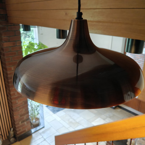 Image 1 of Philips hanglamp in mid-century stijl, geborsteld koper – 40 cm