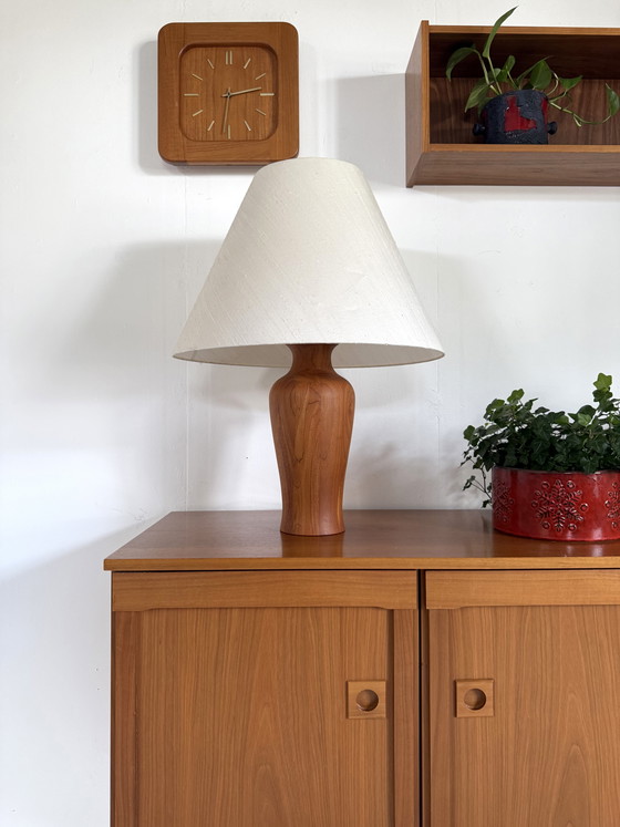 Image 1 of Lampe de table vintage XL en teck, Dyrlund '80