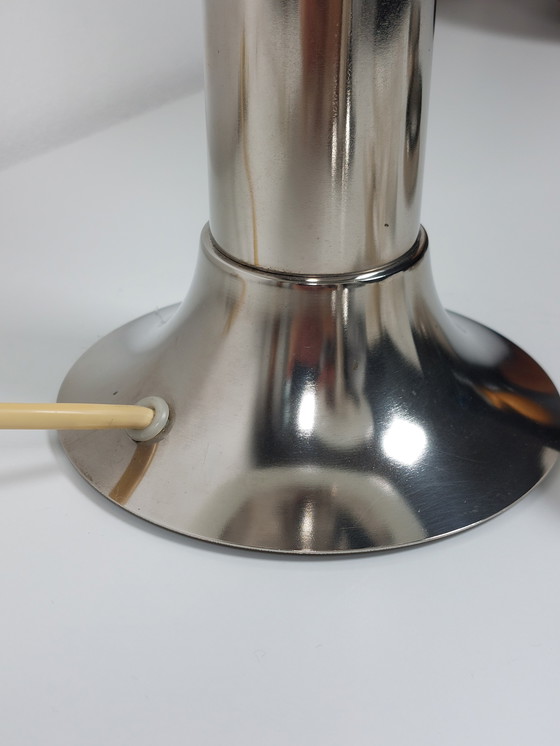 Image 1 of Vintage tafellampen DDR Space Age chromen bedlampjes