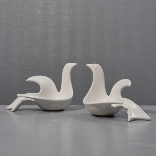 2 Photophores céramique colombe de la paix design Jonathan Adler pour Partylite