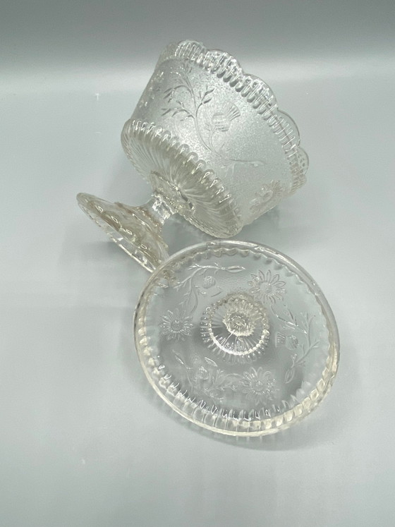 Snoepschaal van gegoten glas in Art Deco-stijl – in de stijl van Portieux – circa 1930 – Glazen & Karaffen (photo 4 of 6)