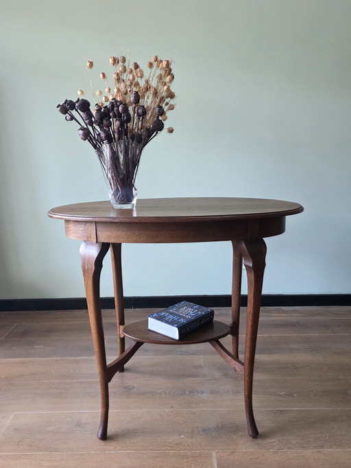 Antique oak tea table | Art Nouveau | ca. 1910–1925