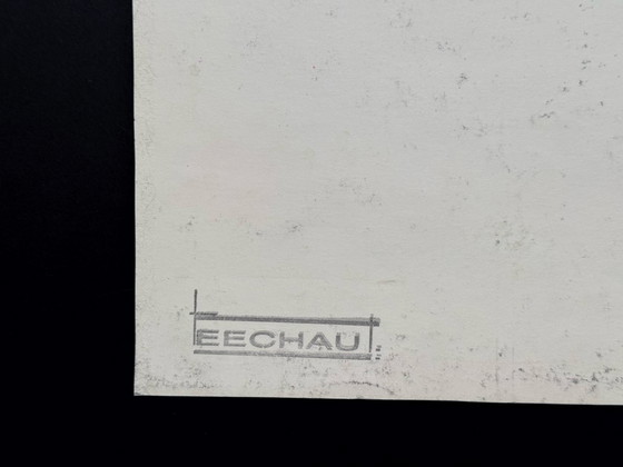 Image 1 of Eugène Eechaut (1928-2019) Aquarelle Paysage, 1985