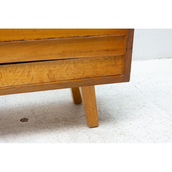 Image 1 of Vintage chest of drawers in oak wood and beech wood, Czechoslovakia 1960