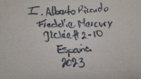 Alberto Ricardo - Freddie Mercury 2 - Lithographie d'artiste – Lithographies et sérigraphies, Canvas (photo 7 of 13)