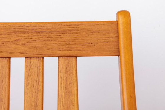 Image 1 of Set of 6 Farstrup Teak Dining Chairs, Danish Mid Century Chairs 1960s, Vintage Teak Chairs Newly Upholstered