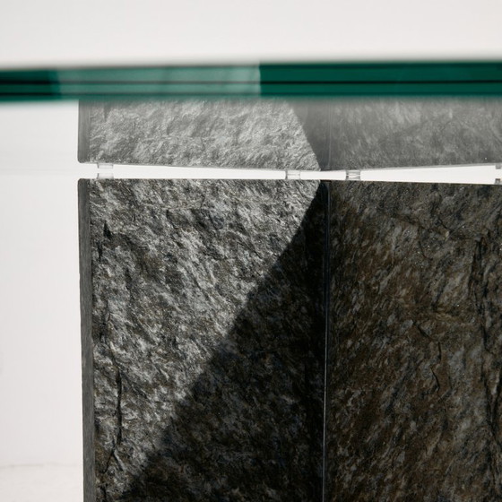 MK10339 Consolle in Vetro e Pietra Ardesia – Console, Stone (photo 6 of 11)
