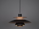 Danish vintage pendant lamp PH 5 by Poul Henningsen, Louis Poulsen, 1958