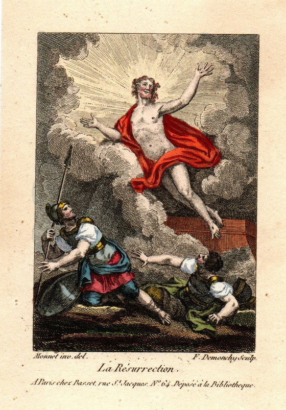 Image 1 of 7 Incisioni religiose Charles Monnet 1732-1808
