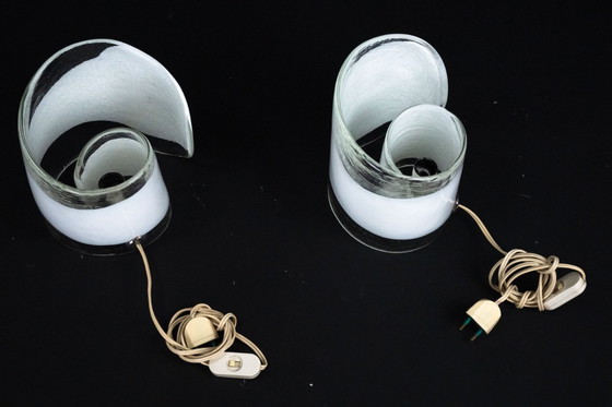 Image 1 of La Murrina, pair of Murano glass table lamps. Italy 1970s