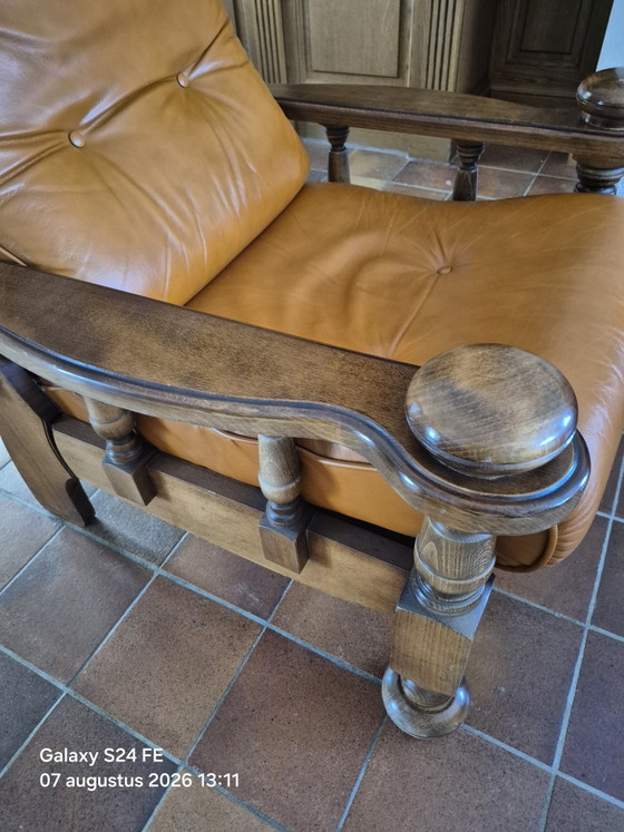 2 poltrone vintage – Leather, Wood (photo 3 of 5)