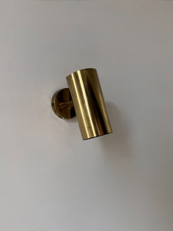 Image 1 of Lampada da parete vintage regolabile in ottone, Francia, 1950