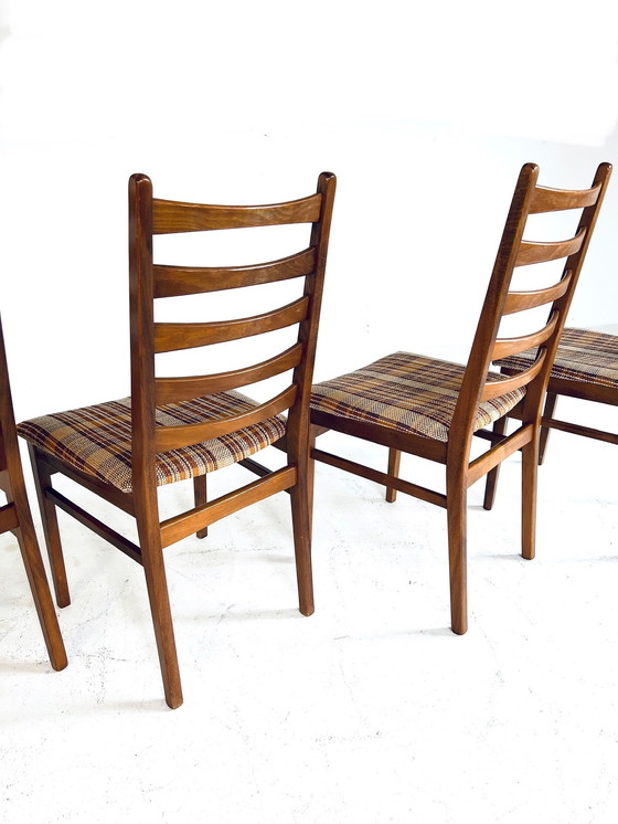 Image 1 of 4x Chaise à échelle vintage '60