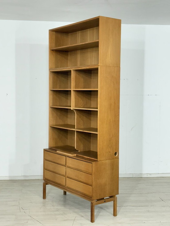 Image 1 of Mid-century classic: IKEA MTP shelf / highboard / sideboard – oak – design Marianne Richter