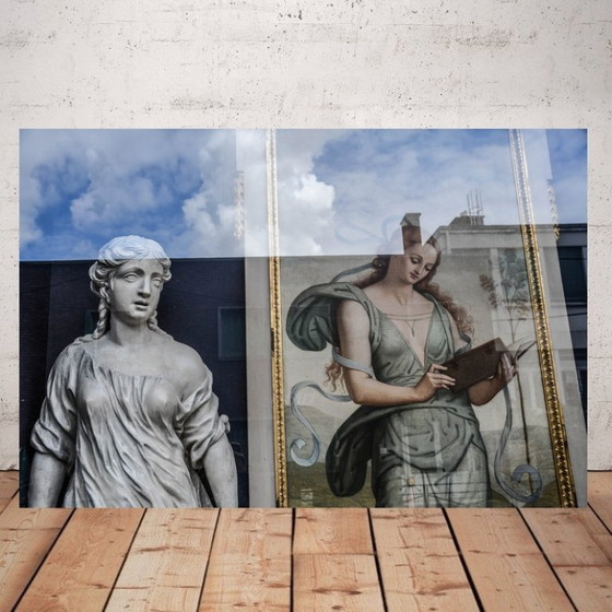 Image 1 of Impression sur Plexiglas / Photo d'une vitrine d'un antiquaire à Paris / Decoration Art Déco / Photo paris / Art déco / Art