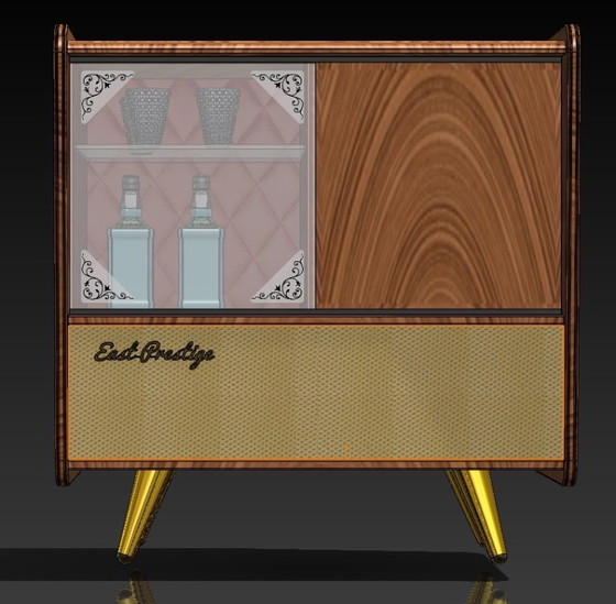 Image 1 of Mobile audio East Prestige con giradischi e stereo