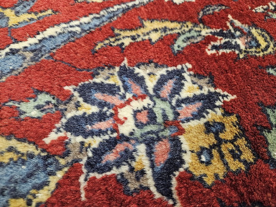 Image 1 of Medallón de alfombra Saruk de lana oriental anudado a mano 247x344cm