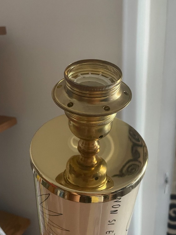 Rare Fornasetti table lamp – Metal, Brass (photo 12 of 12)