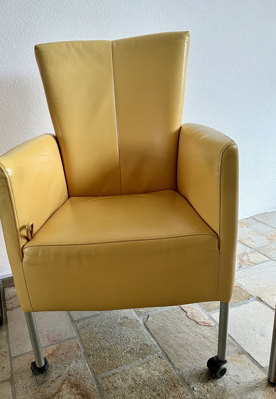 Image 1 of 4 chaises de salle à manger Montis Windy en cuir