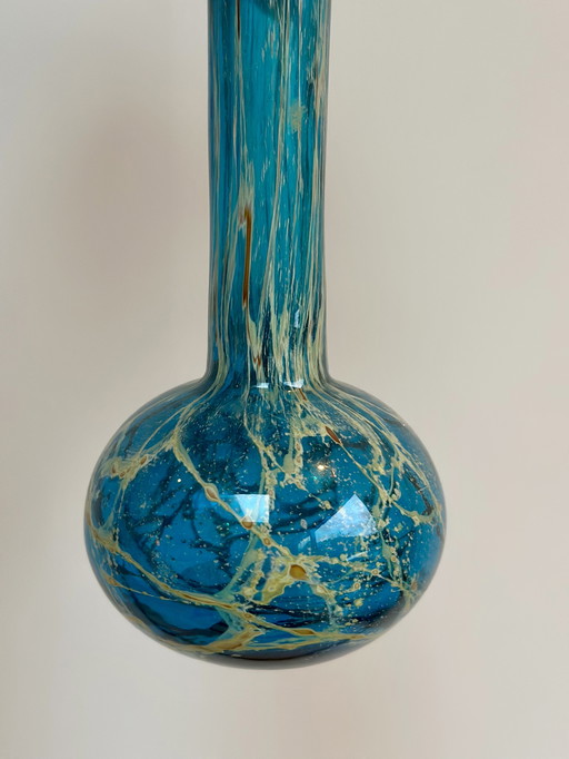 Vaso in vetro Mdina firmato – Malta, anni '70 circa