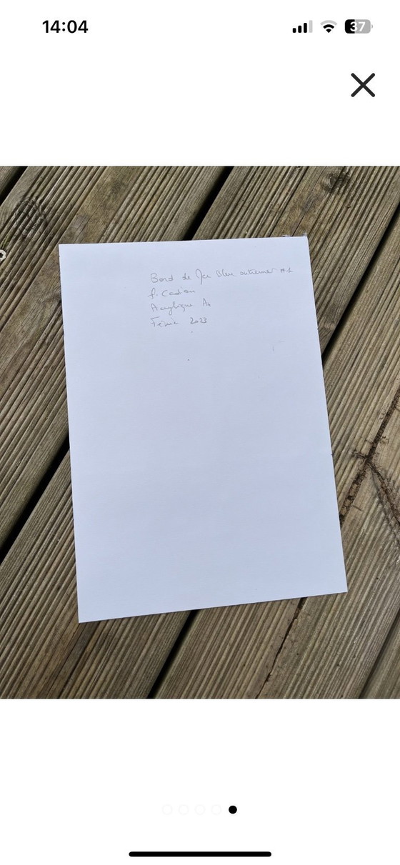 Image 1 of Inkt op 250g wit papier. Formaat 40x30cm.