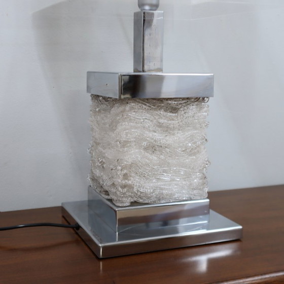 Large 1970s Banci Firenze Chrome & Acrylic Table Lamp – Floor lights (photo 13 of 13)