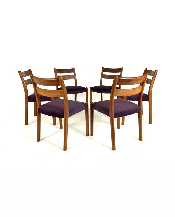 Image 1 of 6x restored Danish dining chair, EMC Møbler '80