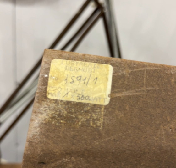 Image 1 of Lampada da terra Lustrerie Deknudt Hollywood Regency color oro