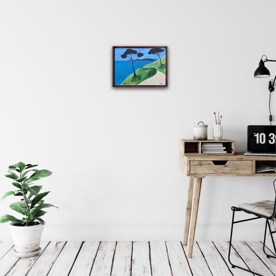 Image 1 of El Sendero Costero. Acrílico de Frédéric Cadiou 