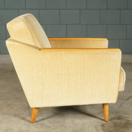 Canapé-lit vintage avec fauteuil – années 1960 – Coins salon, Velvet, Wood (photo 22 of 34)
