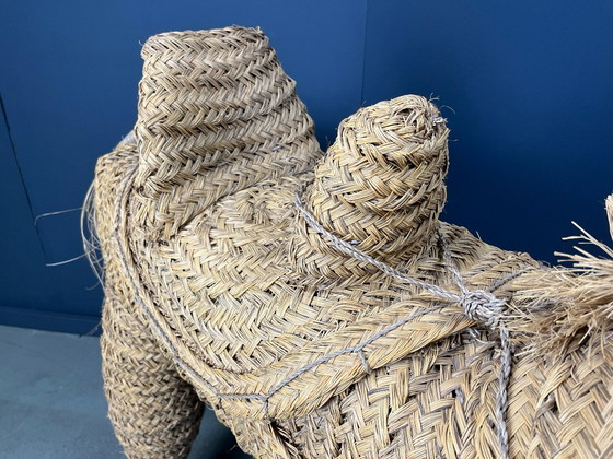 Image 1 of Poney/cheval espagnol vintage en paille, grandeur nature, années 1960