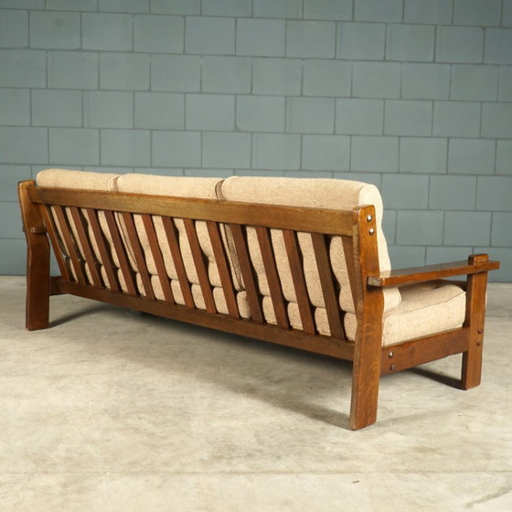 Image 1 of Vintage Scandinavische driezitsbank – in stijl van Asko Finland – jaren 60